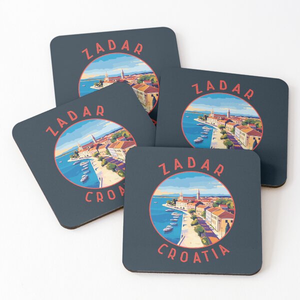 Item preview, Zadar Croatia Retro Distressed Circle designed and sold by KrisSidDesigns.