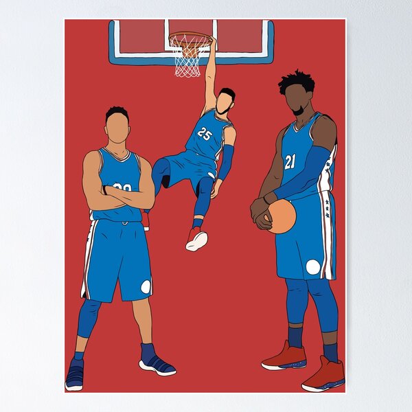 Item preview, The Sixers' Big 3 designed and sold by RatTrapTees.