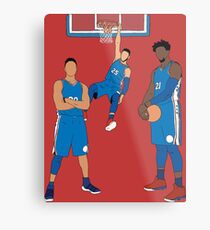 The Sixers' Big 3 Metal Print
