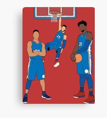 The Sixers' Big 3 Canvas Print