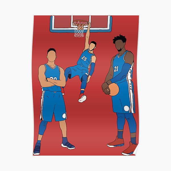 The Sixers' Big 3 Poster