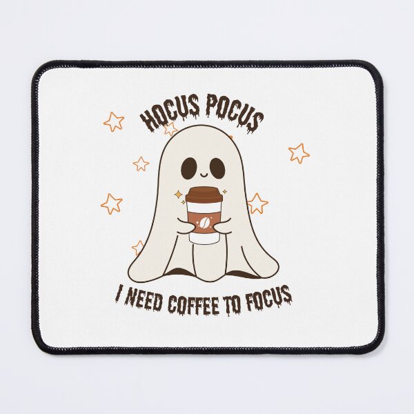 Item preview, Ghost, Halloween, Hokus Pokus I Need Coffee To Focus designed and sold by Acconite.