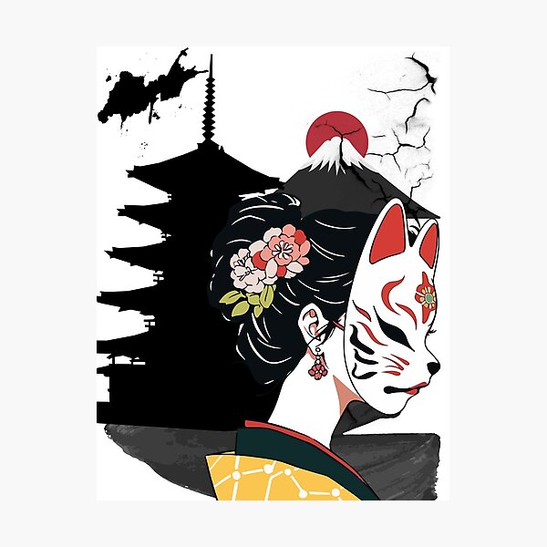 Item preview, Dark beauty of geisha  designed and sold by Trendesign88.