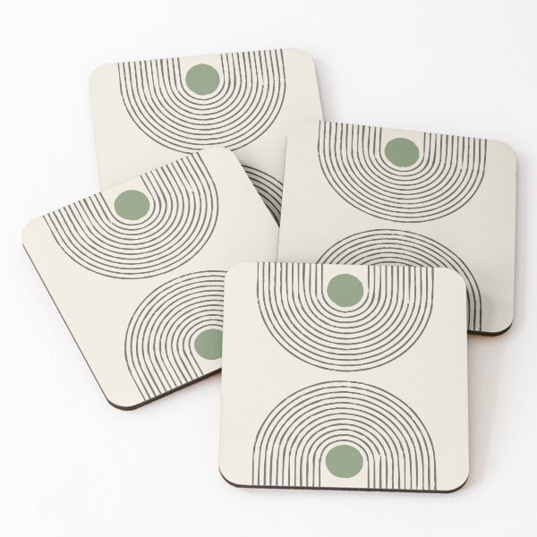 Item preview, Midcentury Modern - Arch Duo, Green III designed and sold by Sumaia Sharmin.