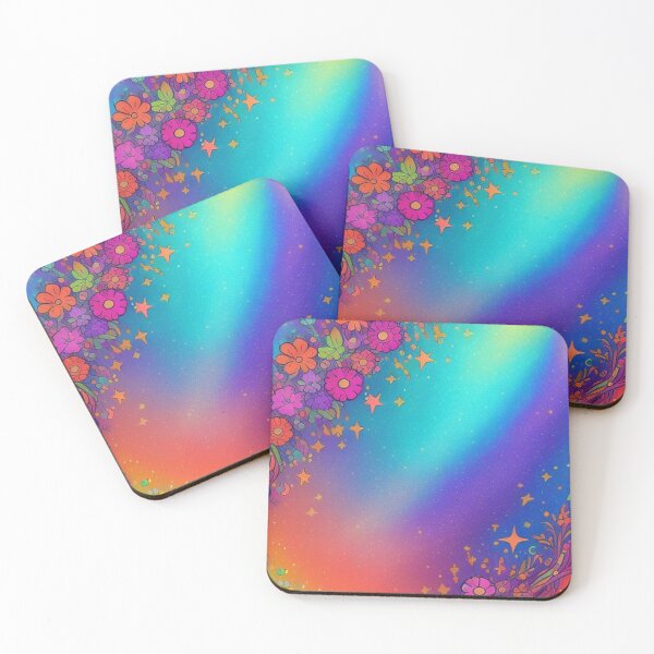 Item preview, Psychedelic Colorful 60's Floral Art designed and sold by TheDarkWardrobe.