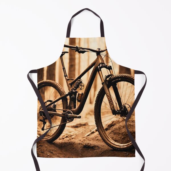 Item preview, Sepia-Toned MTB Rider in Action designed and sold by GrizzlyCollective.