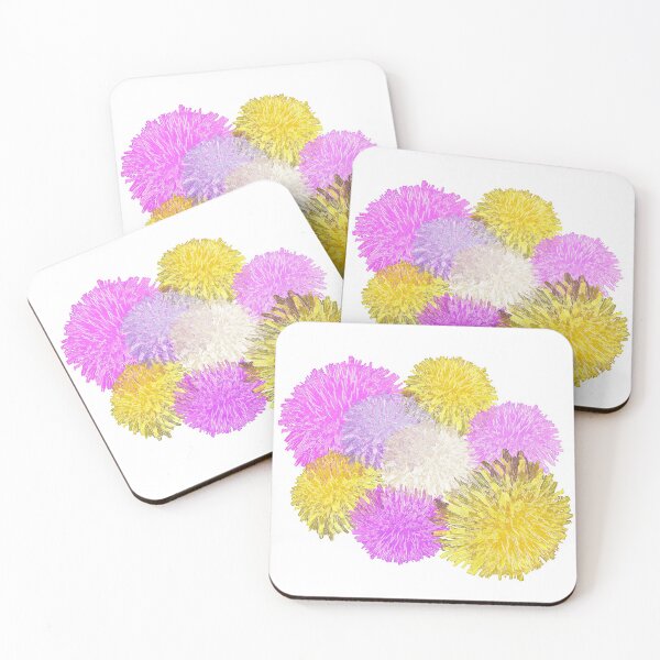 Item preview, Dandelion Blossom Pink and Yellow Floral Collage designed and sold by OneLook.