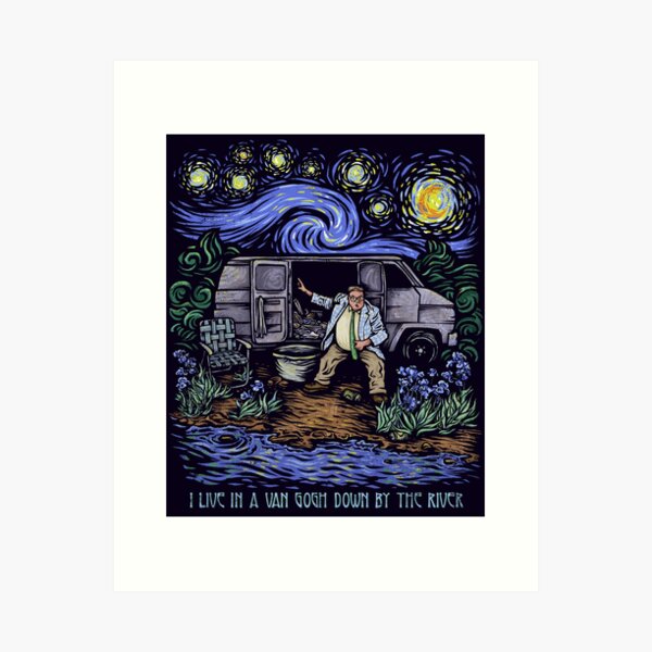 Item preview, I Live in a Van Gogh Down By The River designed and sold by kg07.