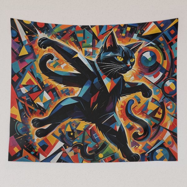 Item preview, Abstract Black Cat designed and sold by Erlin Rudho.