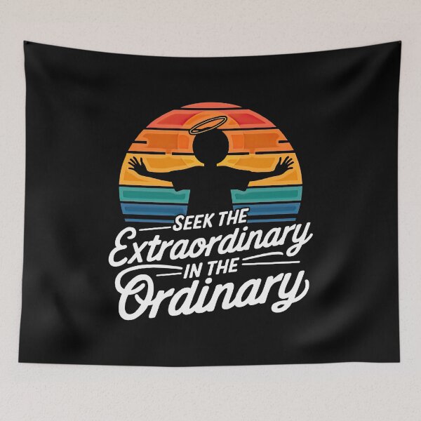 Item preview, Inspirational silhouette with sunset background designed and sold by artwaves.