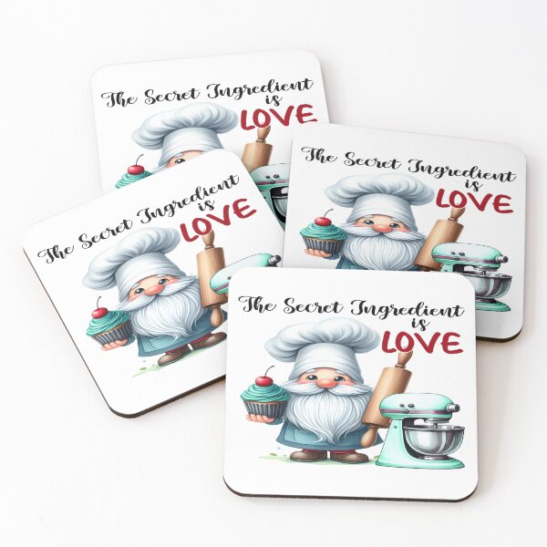 Item preview, Gnome Kitchen Secret Ingredient is Love designed and sold by Visionary Vibez.
