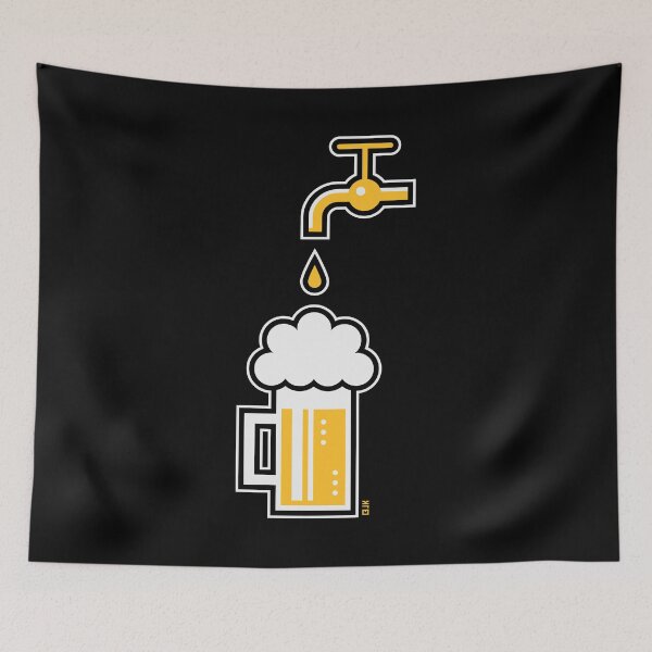 Item preview, Beer Mug With Tap (Keg Beer / Draft Beer / Draught Beer / 3C) designed and sold by MrFaulbaum.