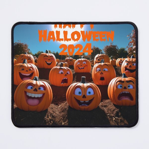 Item preview, "Pumpkin Field: Halloween 2024 with Funny Faces" designed and sold by Sartawsky.