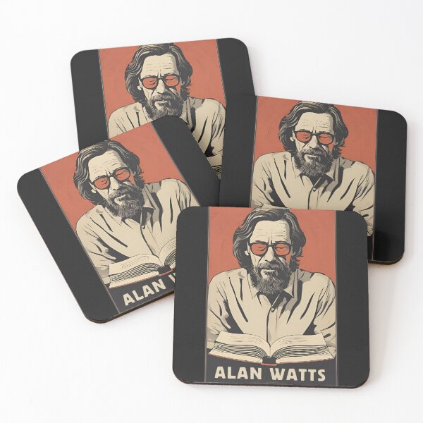 Item preview, Alan Watts Reading Metaphysics Generalist Meaning of Life Quote Stamp designed and sold by wigobun.