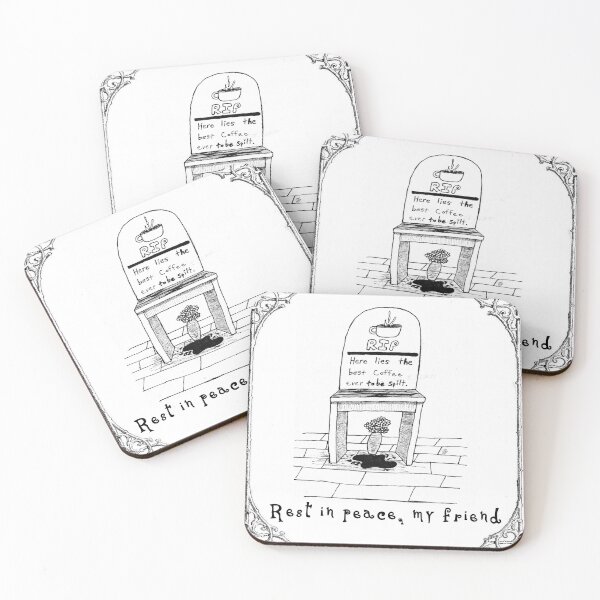 Item preview, RIP coffee designed and sold by Lora Sager.