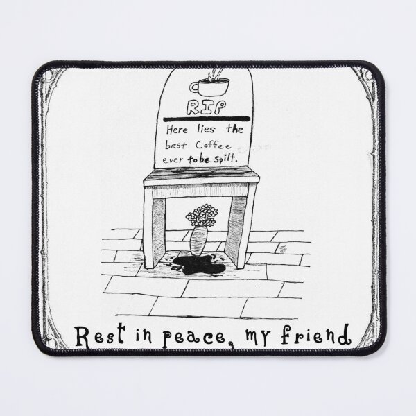 Item preview, RIP coffee designed and sold by Lora Sager.