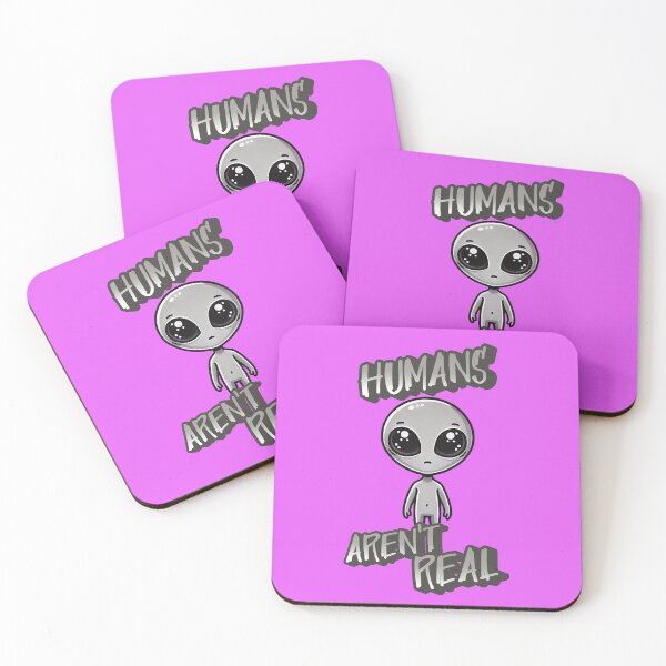 Item preview, Humans Aren't Real -  Sarlacc the adorable grey alien designed and sold by 3DAF.