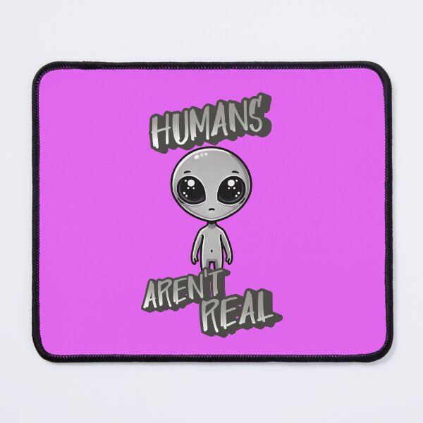 Item preview, Humans Aren't Real -  Sarlacc the adorable grey alien designed and sold by 3DAF.