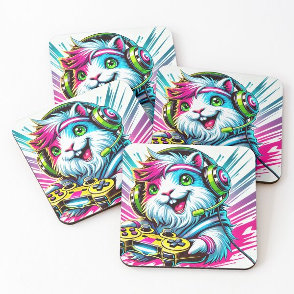 Item preview, Guinea Pig Gamer: Playful Paws.  designed and sold by Davideus.