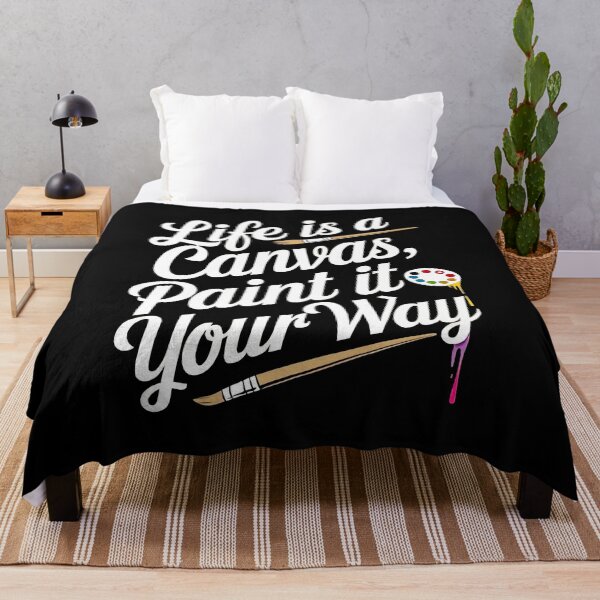 Item preview, Life is a Canvas, Paint It designed and sold by artwaves.