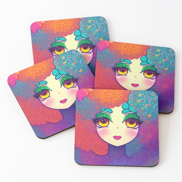 Item preview, Psychedelic Girl & Rainbow designed and sold by TheDarkWardrobe.