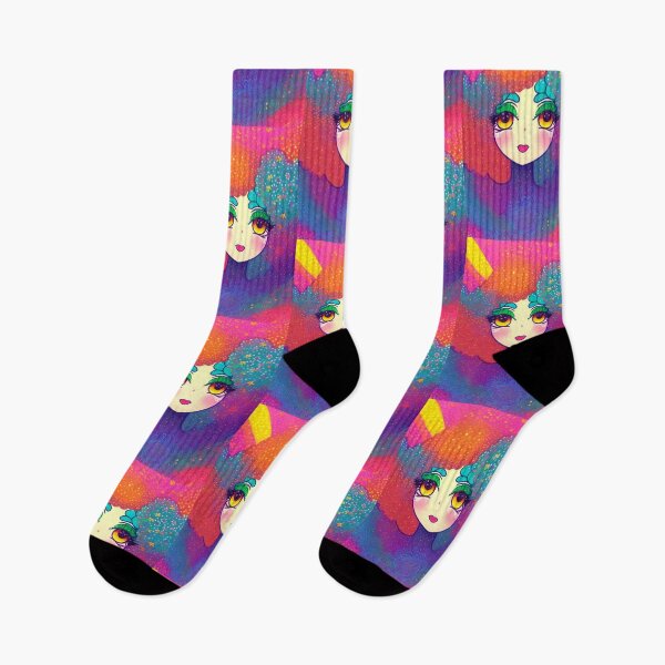 Item preview, Psychedelic Girl & Rainbow designed and sold by TheDarkWardrobe.