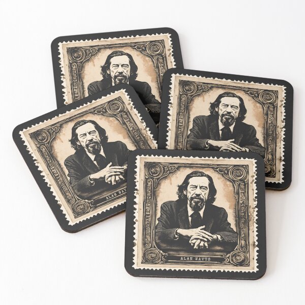 Item preview, Ancient Alan Watts Philosophy Meaning of Life Quote Stamp Philosopher designed and sold by wigobun.