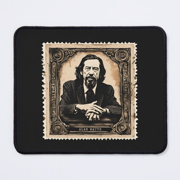 Item preview, Ancient Alan Watts Philosophy Meaning of Life Quote Stamp Philosopher designed and sold by wigobun.