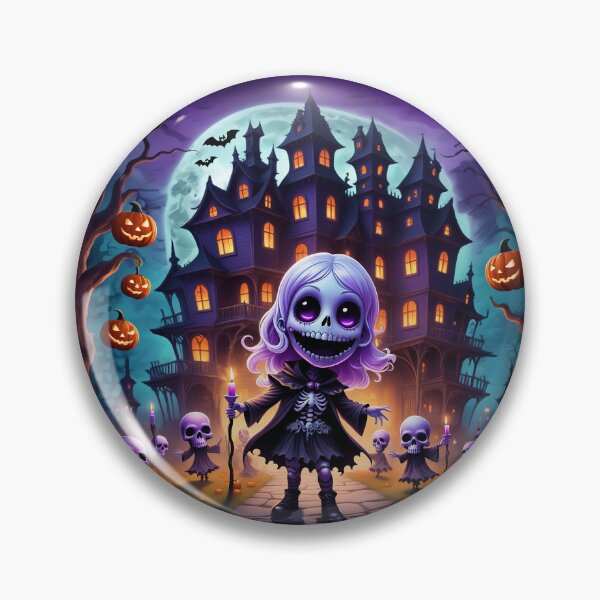 Item preview, Skeleton Girl's Haunted Halloween Adventure designed and sold by TechnoWhimsy.