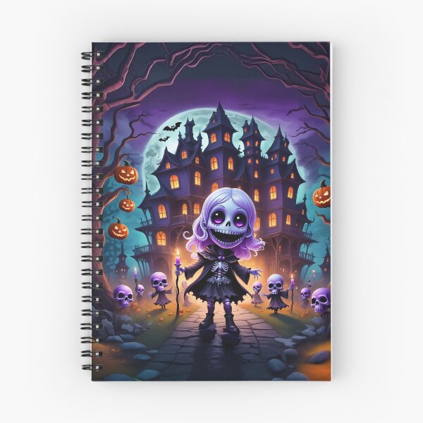Item preview, Skeleton Girl's Haunted Halloween Adventure designed and sold by TechnoWhimsy.