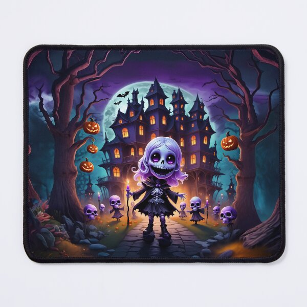 Item preview, Skeleton Girl's Haunted Halloween Adventure designed and sold by TechnoWhimsy.