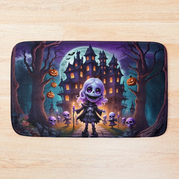 Item preview, Skeleton Girl's Haunted Halloween Adventure designed and sold by TechnoWhimsy.