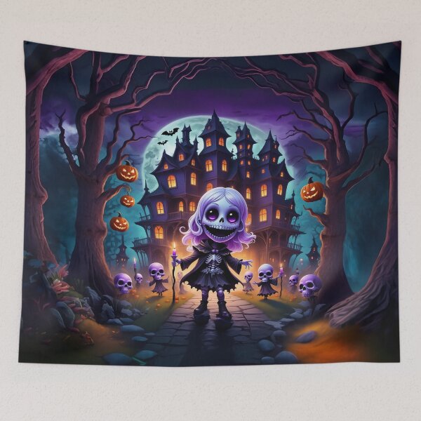 Item preview, Skeleton Girl's Haunted Halloween Adventure designed and sold by TechnoWhimsy.