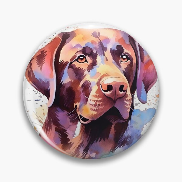 Item preview, Chocolate Lab | Colorful Watercolor Design #3 designed and sold by MatsurexDesigns.