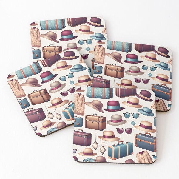 Item preview, Vintage Travel Essentials Pattern designed and sold by MySignatureItems.