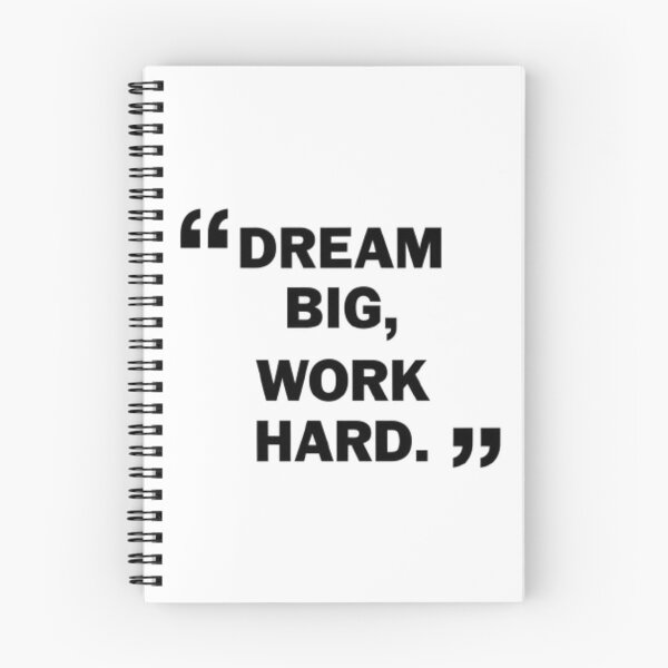 Item preview, Dream Big Work Hard Motivational Inspirational Shirt for Entrepreneurs Students and Hustlers designed and sold by ChicTeeLab.