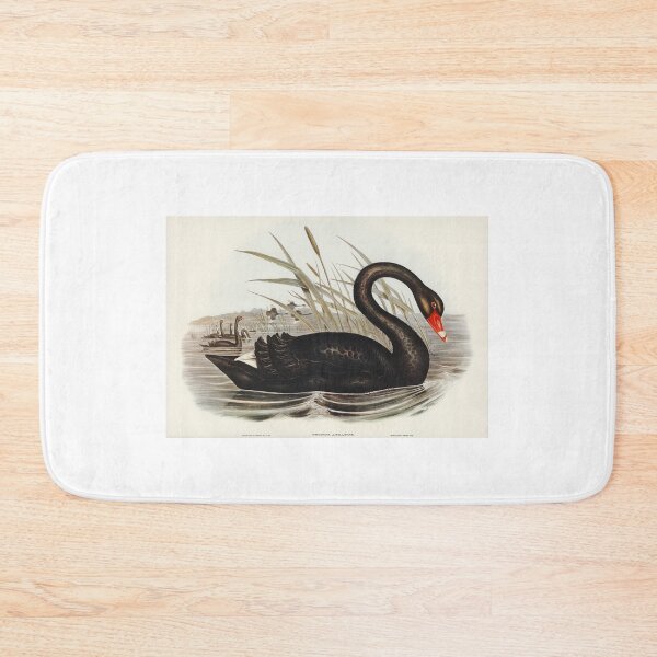 Artikelvorschau, Schwarzer Schwan im Wasser entworfen und verkauft von Zoozwear Apparel.