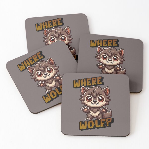 Item preview, Where Wolf?  -  Mary a fuzzy lovable Werewolf out hunting for candy on Halloween designed and sold by 3DAF.