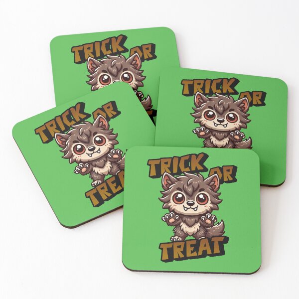 Item preview, Trick or Treat -  Mary a fuzzy lovable Werewolf out hunting for candy on Halloween designed and sold by 3DAF.