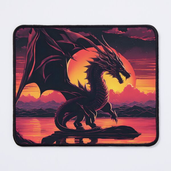 Item preview, Dragon at Sunset designed and sold by ArtsyWishesShop.