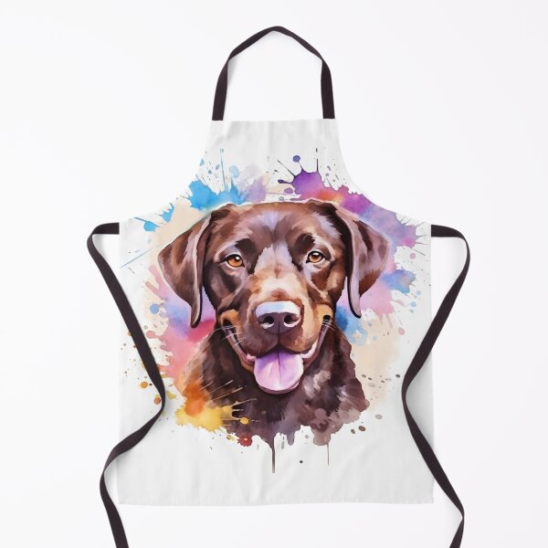 Item preview, Chocolate Lab | Colorful Watercolor Design #7 designed and sold by MatsurexDesigns.
