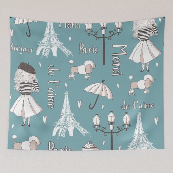 Item preview, Paris Girl - Blue designed and sold by PeppermintCreek.
