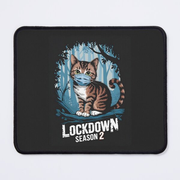 Item preview, Cat with a Face Mask - "Lockdown Season 2" designed and sold by kitty-kingdom.