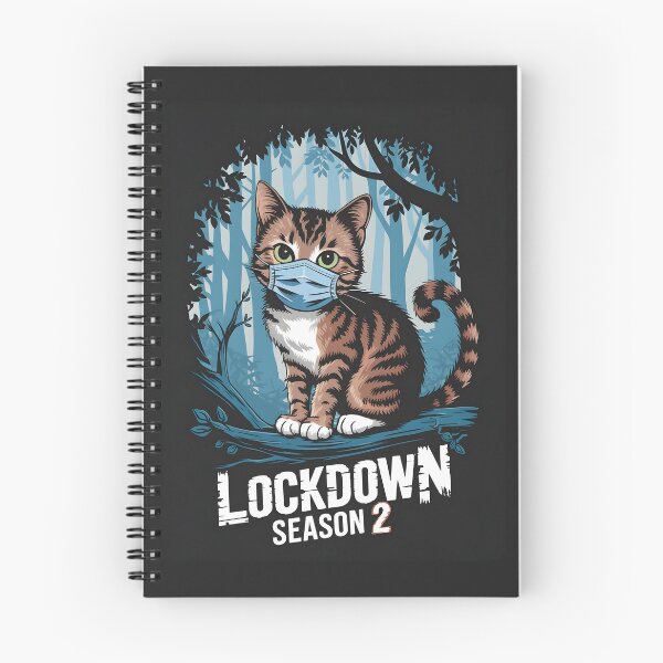 Item preview, Cat with a Face Mask - "Lockdown Season 2" designed and sold by kitty-kingdom.
