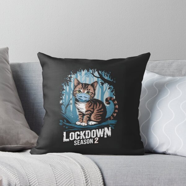 Item preview, Cat with a Face Mask - "Lockdown Season 2" designed and sold by kitty-kingdom.