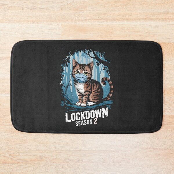 Item preview, Cat with a Face Mask - "Lockdown Season 2" designed and sold by kitty-kingdom.