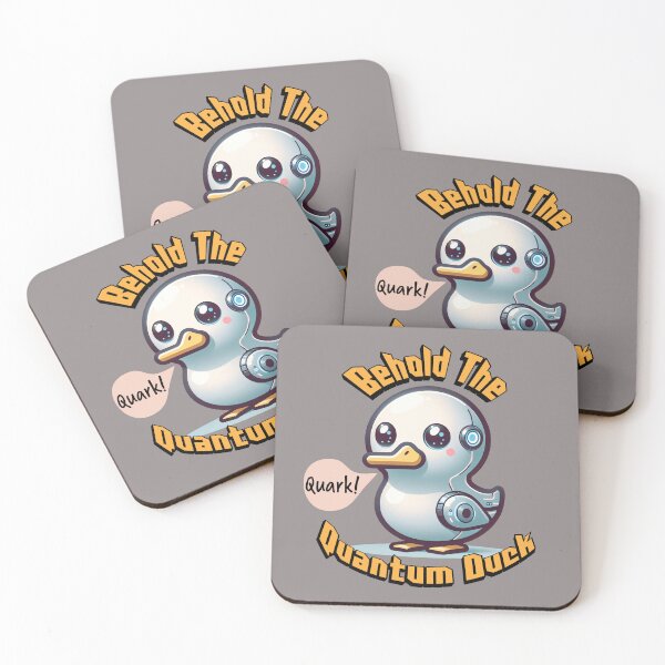 Item preview, Behold the Quantum Duck Quarky Science Pun designed and sold by ModernScienceUS.
