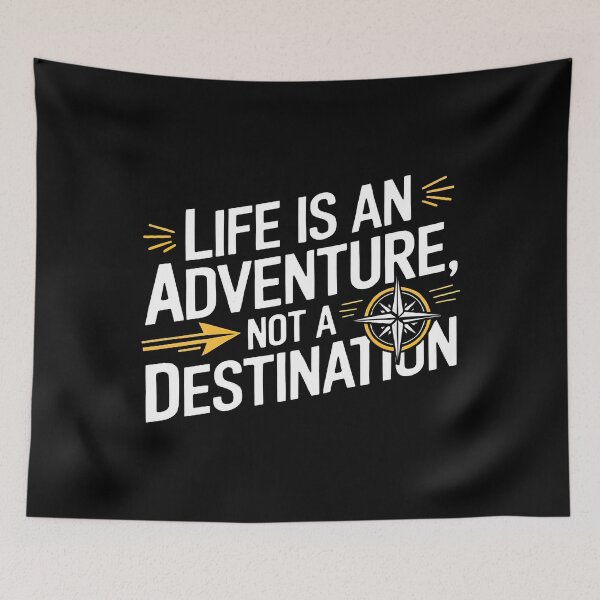 Item preview, Life Is an Adventure Motivational Quote designed and sold by artwaves.