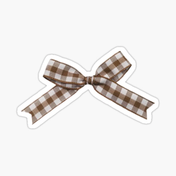 Artikel-Vorschau von Kokette, braune Gingham-Schleife, designt und verkauft von Pixiedrop.