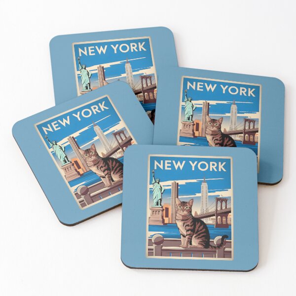 Item preview, Cat in New York City designed and sold by kitty-kingdom.
